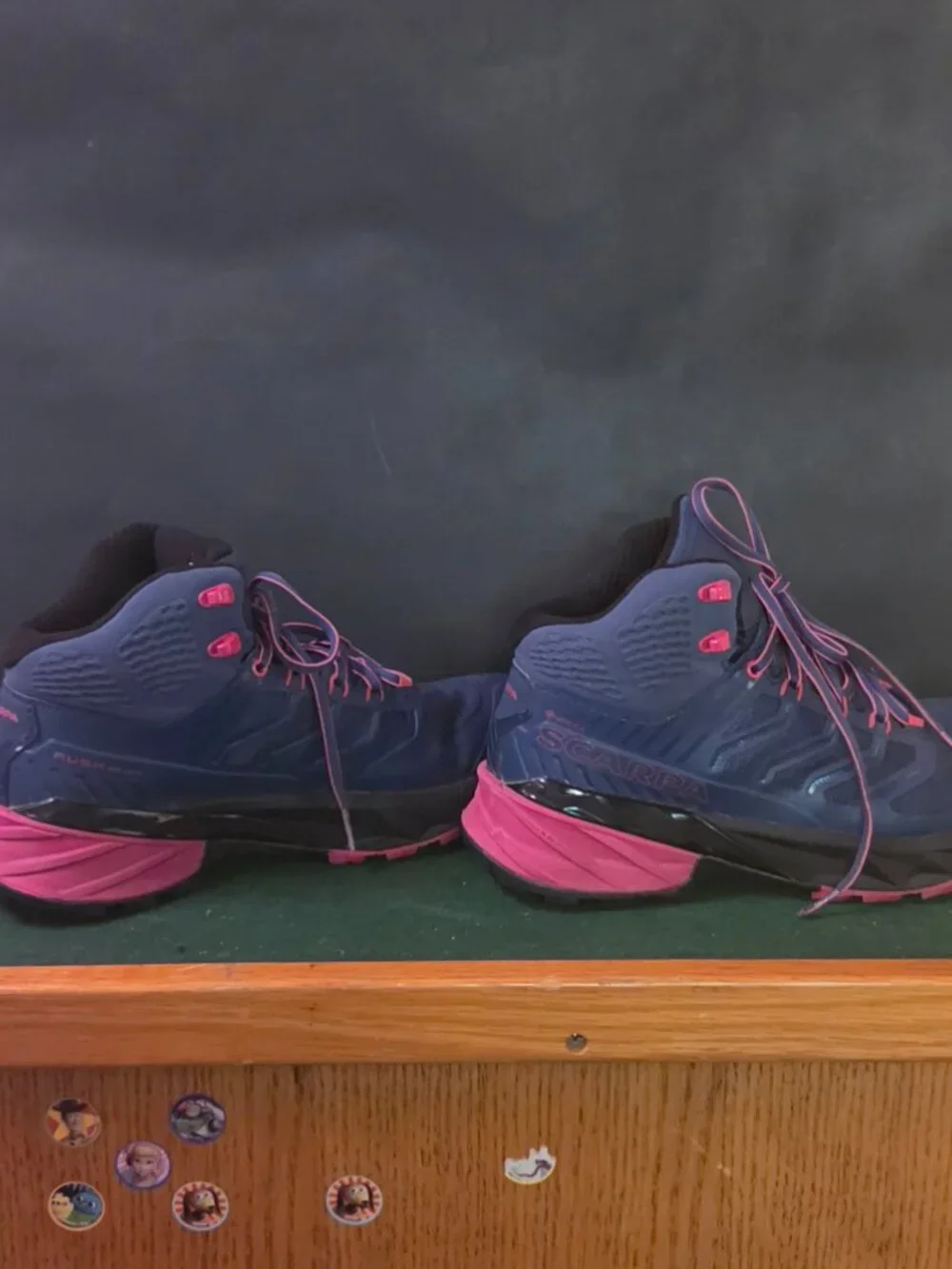 Navy Pink Trail Running Hiking Shoes